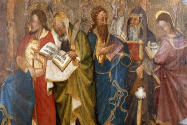 Picardie 083 - Laon - Museum - „Die Apostel“ - Meister der Stunden von Rohan - Ölmalerei auf Eiche aus dem 15. Jahrhundert